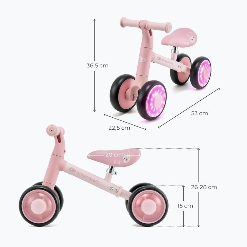 Balance bike Kinderkraft Cutie Flash pink 2