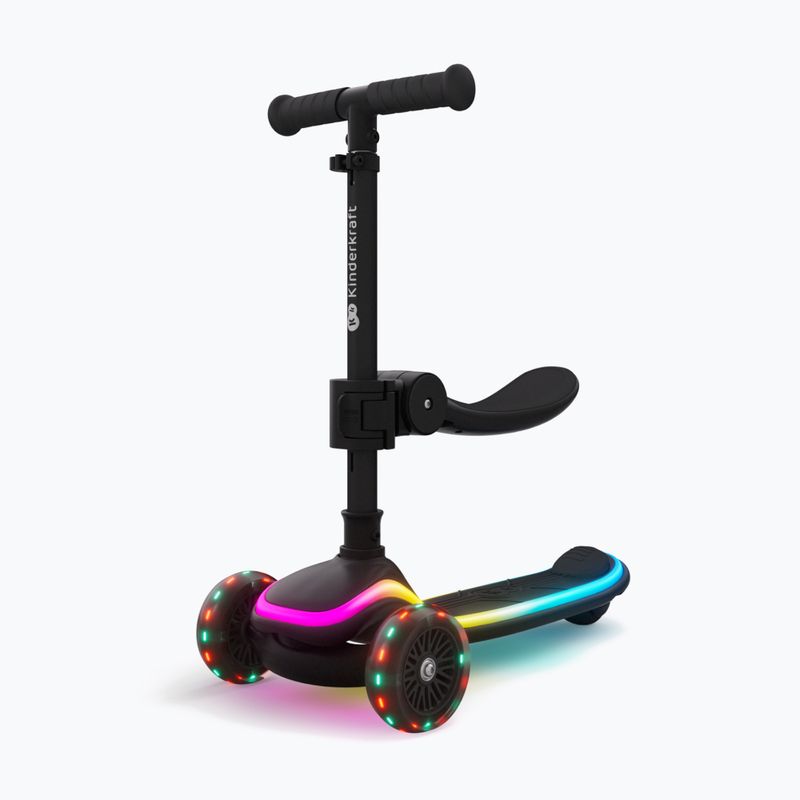 Children's three-wheeled scooter Kinderkraft Raket Up black 3