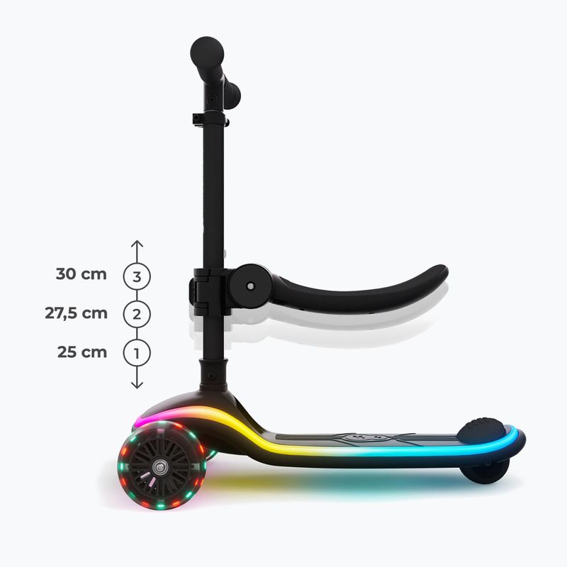 Children's three-wheeled scooter Kinderkraft Raket Up black 11