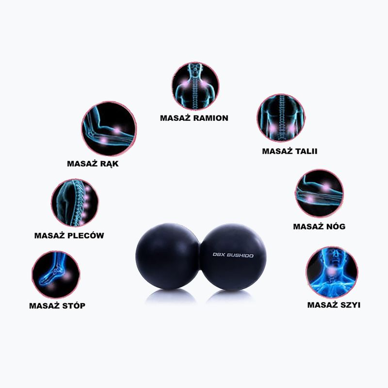 DBX BUSHIDO Lacrosse Mobility double black massage ball 4