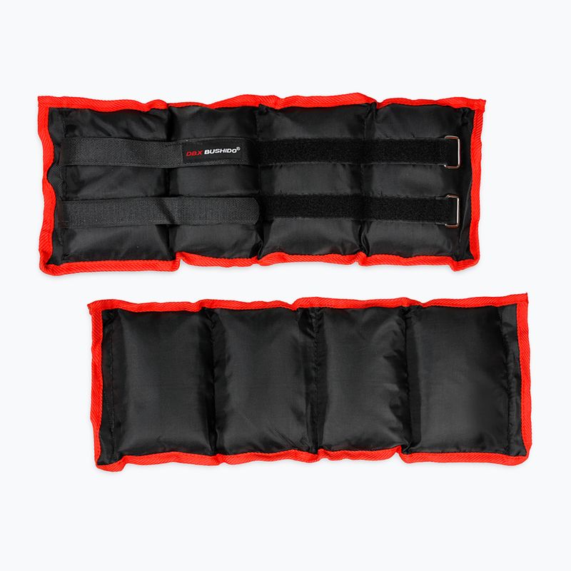 DBX BUSHIDO ankle and wrist weight set black- 2x2kg OB2 2