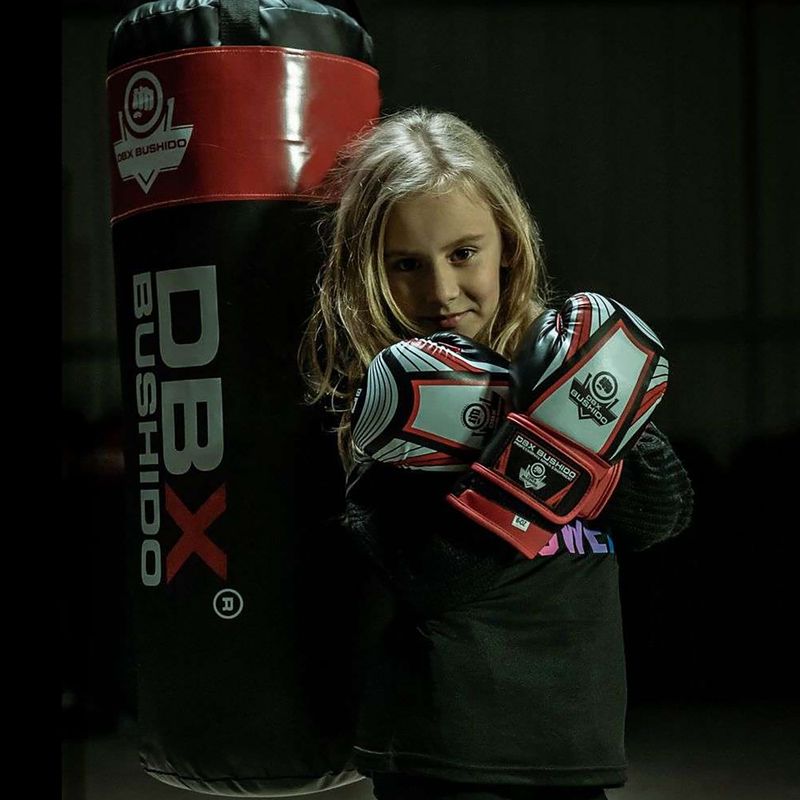 DBX BUSHIDO ARB-407v2 children's boxing gloves black and red 13