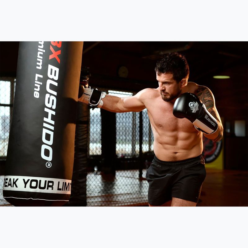BDX BUSHIDO B-3W black/white boxing gloves 17