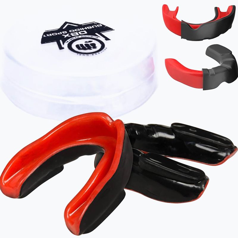 Jaw protector + box DBX BUSHIDO GelTech black-red Arm-100021