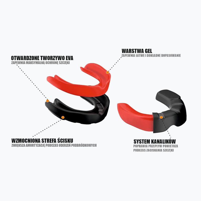 Jaw protector + box DBX BUSHIDO GelTech black-red Arm-100021 13