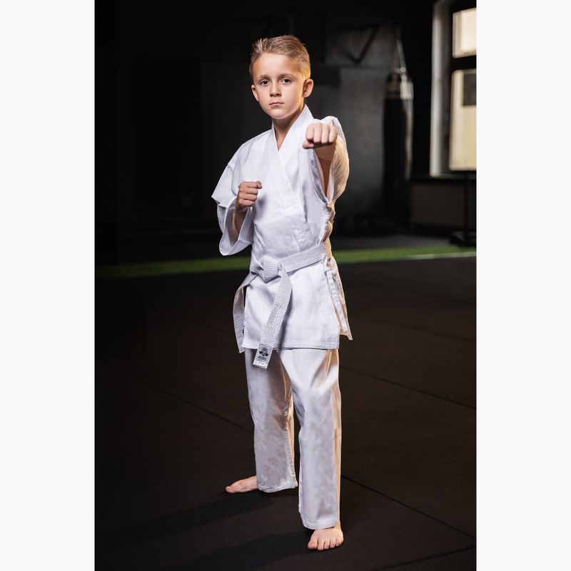 DBX BUSHIDO ARK-3102 children's belted karategi white 11