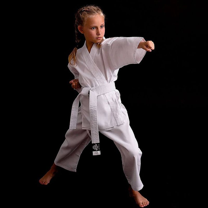 DBX BUSHIDO ARK-3102 children's belted karategi white 15