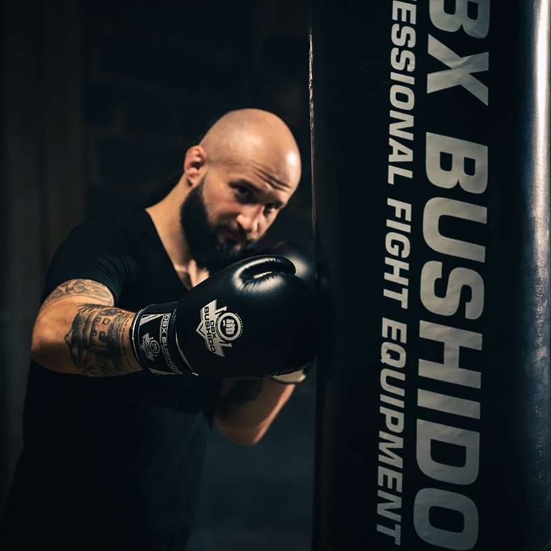 DBX BUSHIDO ARB-407 black/white boxing gloves 17