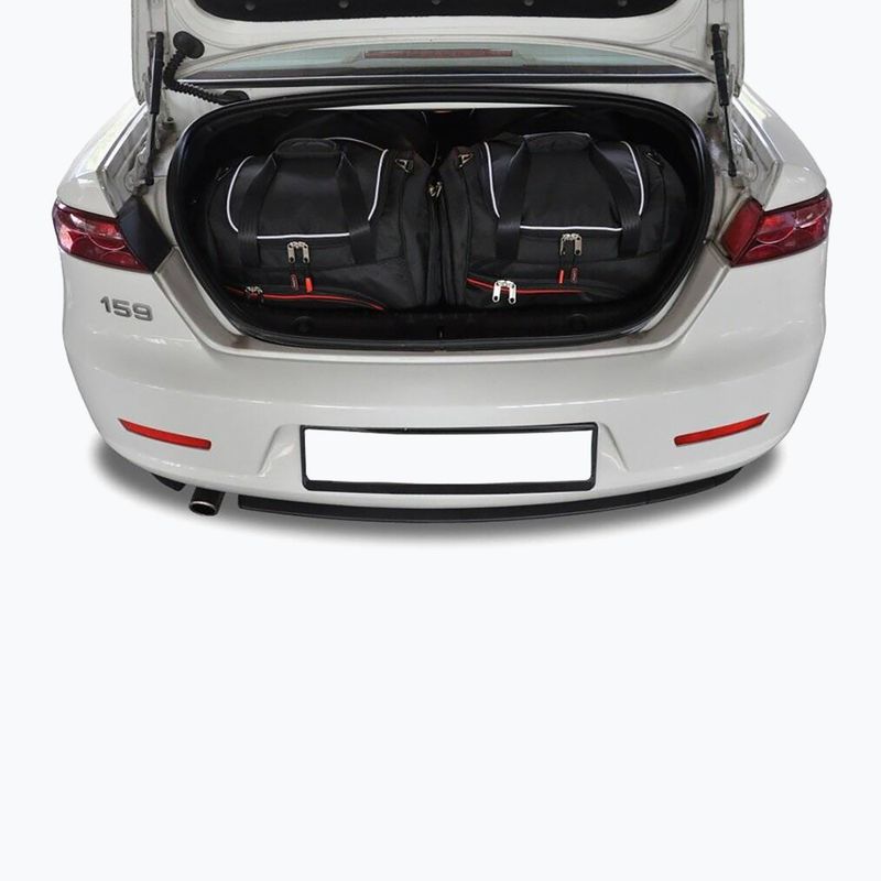 KJUST trunk bag set Alfa Romeo 159 Limousine 2005-2011 4 pcs. black 16