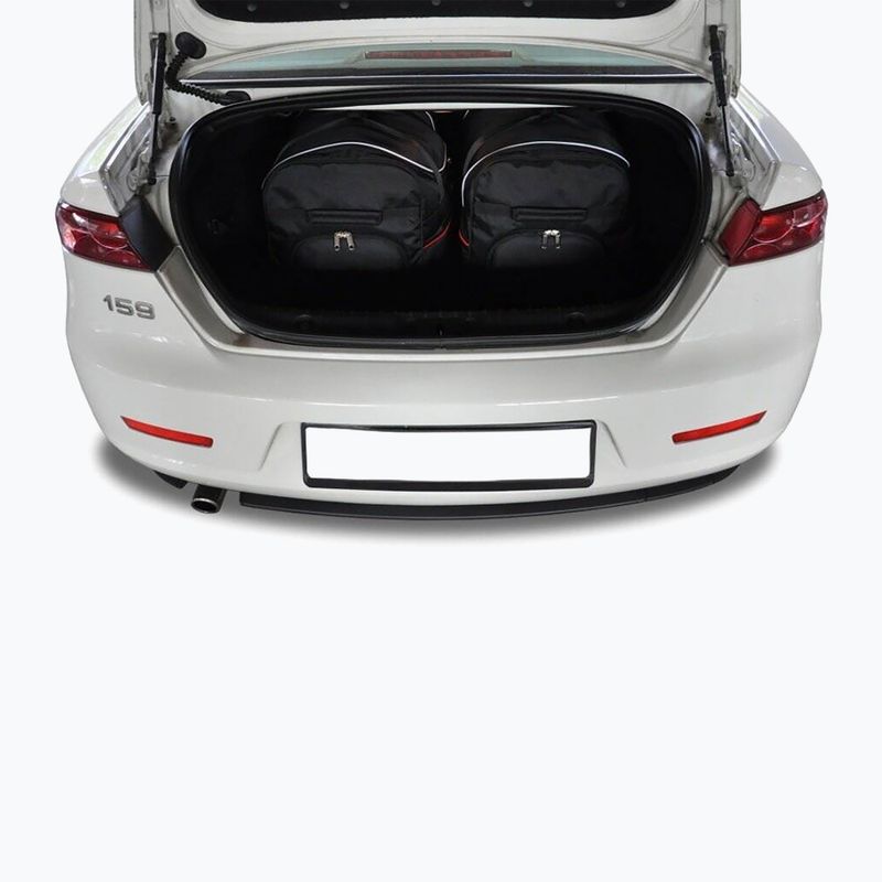 KJUST trunk bag set Alfa Romeo 159 Limousine 2005-2011 4 pcs. black 17