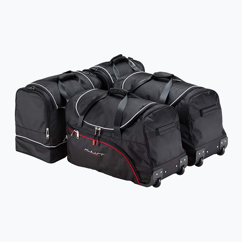 KJUST trunk bag set Alfa Romeo 159 Sportwagon 2005-2011 4 pcs. black 2