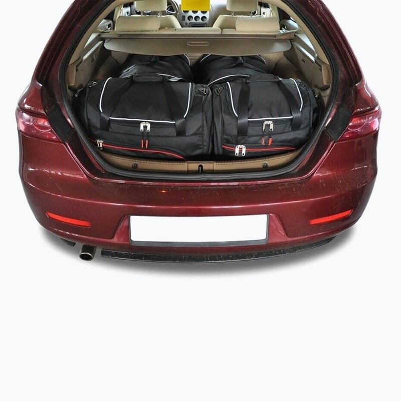 KJUST trunk bag set Alfa Romeo 159 Sportwagon 2005-2011 4 pcs. black 15