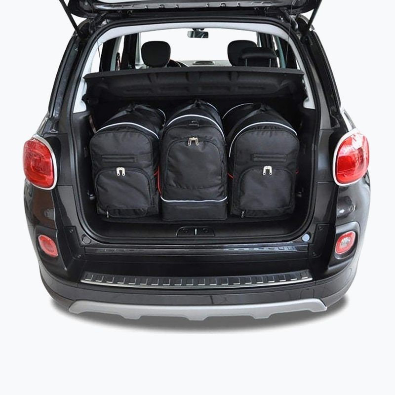 Trunk bag set KJUST Fiat 500L 2012+ 3 pcs black 14