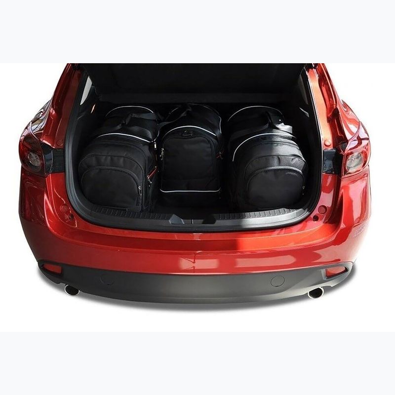 KJUST Mazda 3 Hatchback boot bag set 2013-2018 4 pcs black. 14