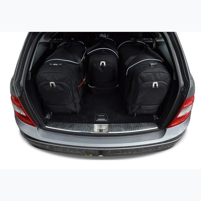 KJUST Mercedes-Benz C Combi luggage compartment bag set 2006-2014 4 pcs black. 13