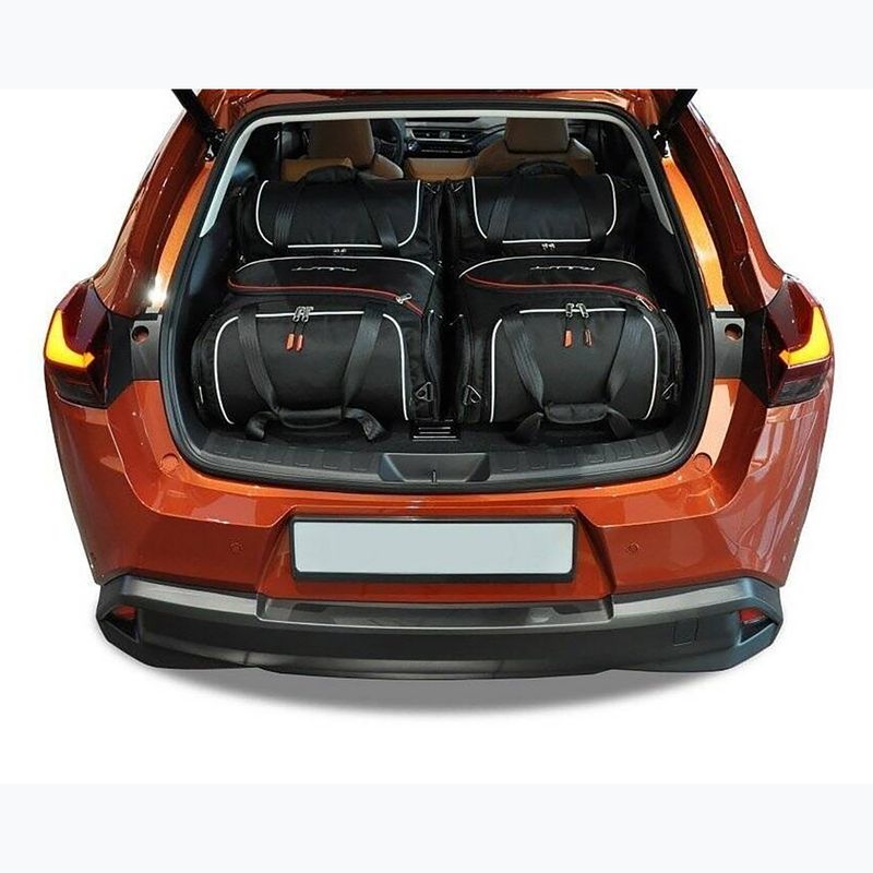 KJUST Lexus Ux Hybrid Awd 2018+ 4 pack luggage bag set black. 11