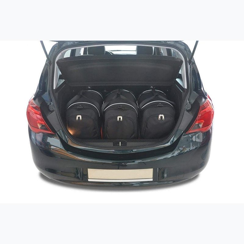 Trunk bag set KJUST Opel Corsa 2014-2019 3 pcs. black 9