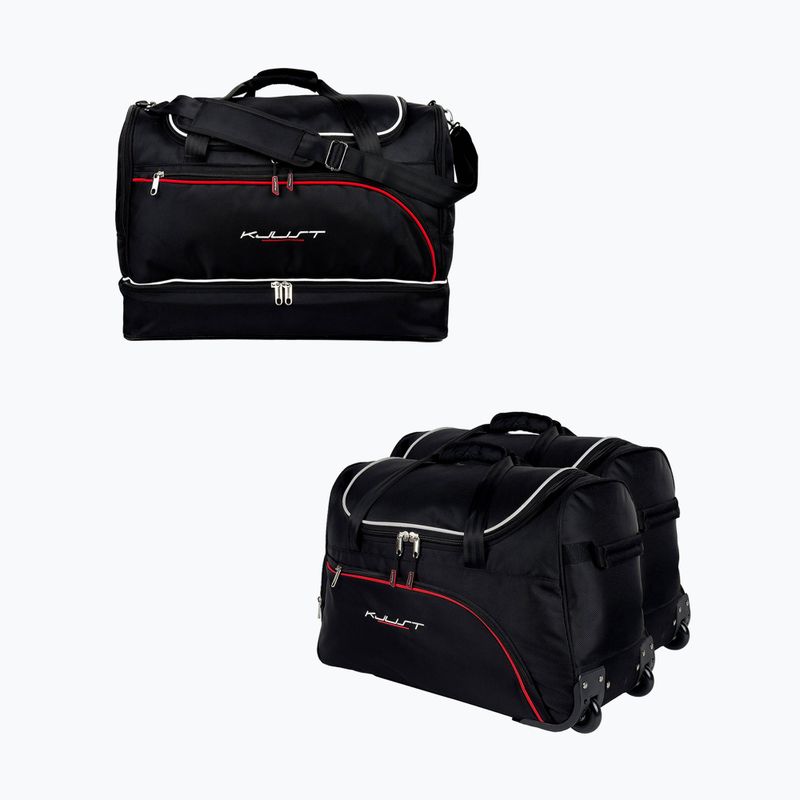 Trunk bag set KJUST Seat Ibiza Hatchback 2008-2017 3 pcs. black
