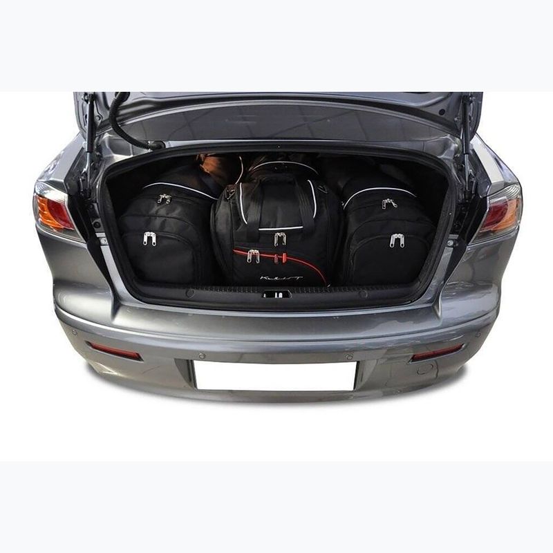 KJUST Mitsubishi Lancer Limousine boot bag set 2007-2016 4 pcs black. 11