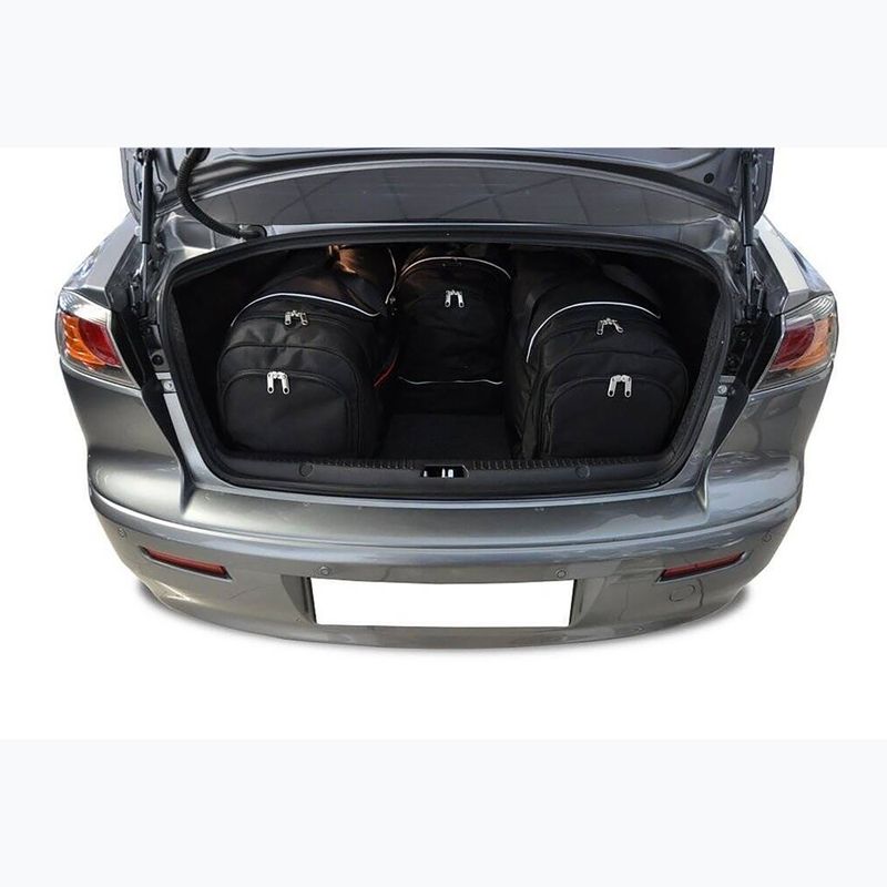 KJUST Mitsubishi Lancer Limousine boot bag set 2007-2016 4 pcs black. 12