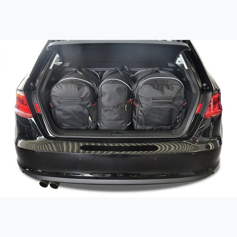 KJUST Audi A3 trunk bag set 2012-2020 3 pcs black 15