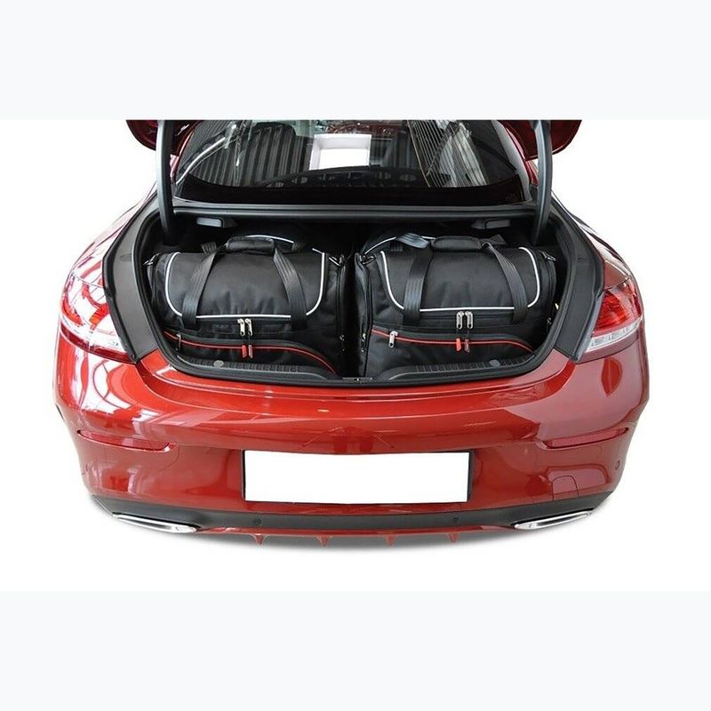 KJUST Mercedes-Benz C Coupe 2014-2021 luggage compartment bag set 4 pcs. black 12