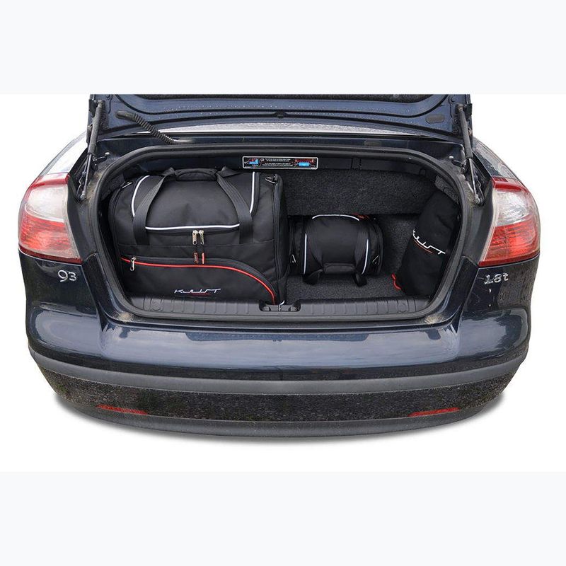Trunk bag set KJUST Saab 9-3 Cabrio 2002-2015 4 pcs. black 17