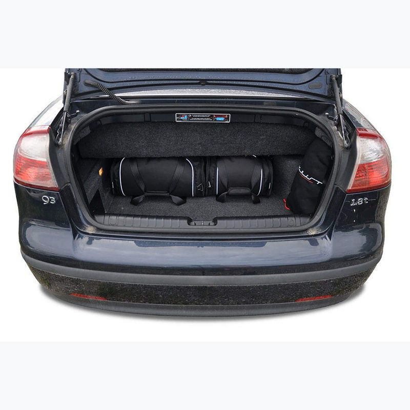 Trunk bag set KJUST Saab 9-3 Cabrio 2002-2015 4 pcs. black 18
