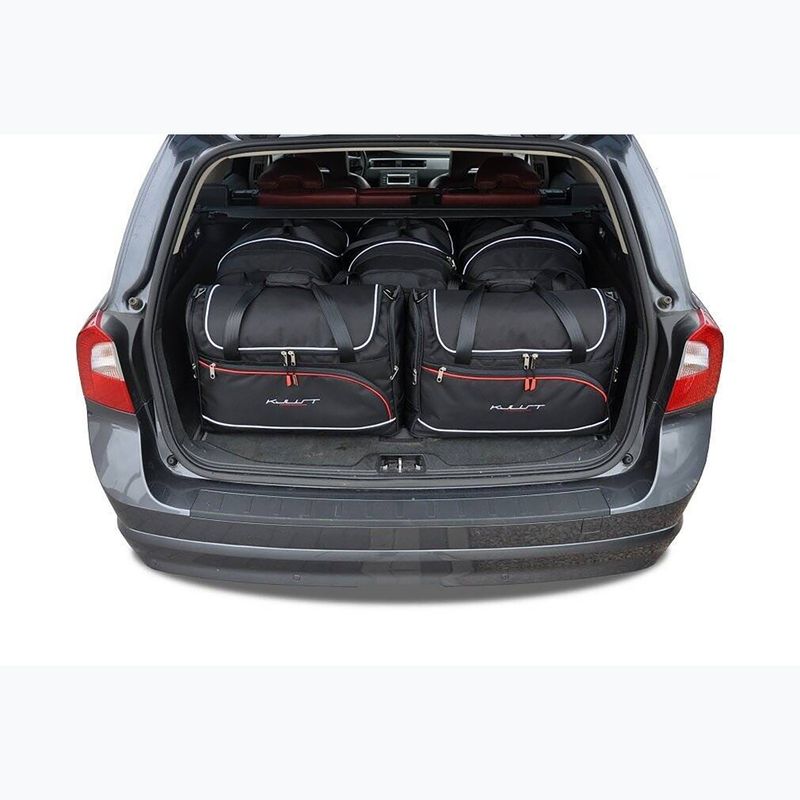 Trunk bag set KJUST Volvo V70 2007-2016 5 pcs. black 17