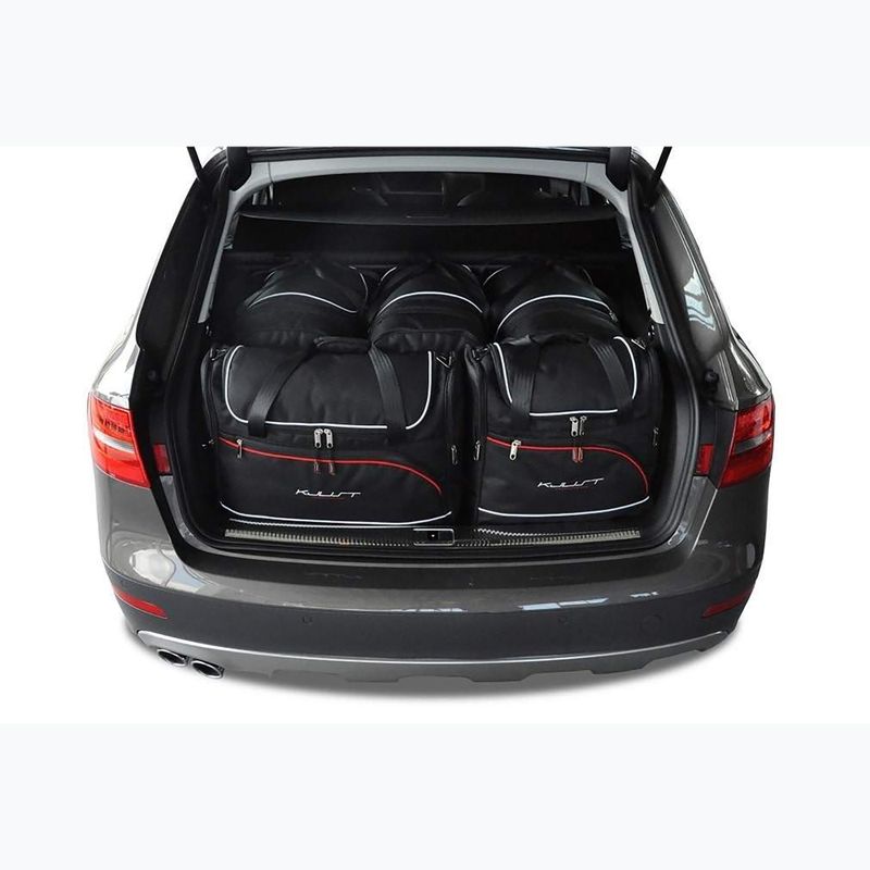 KJUST Audi A4 Allroad Quattro boot bag set 2008-2015 5 pcs black 17
