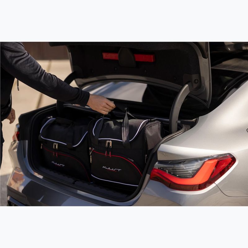KJUST boot bag set Audi A4 Cabrio 2005-2009 4 pcs black 19