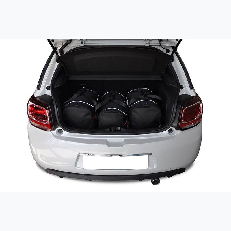 Trunk bag set KJUST Citroen Ds3 Hatchback 2009-2016 3 pcs black 13