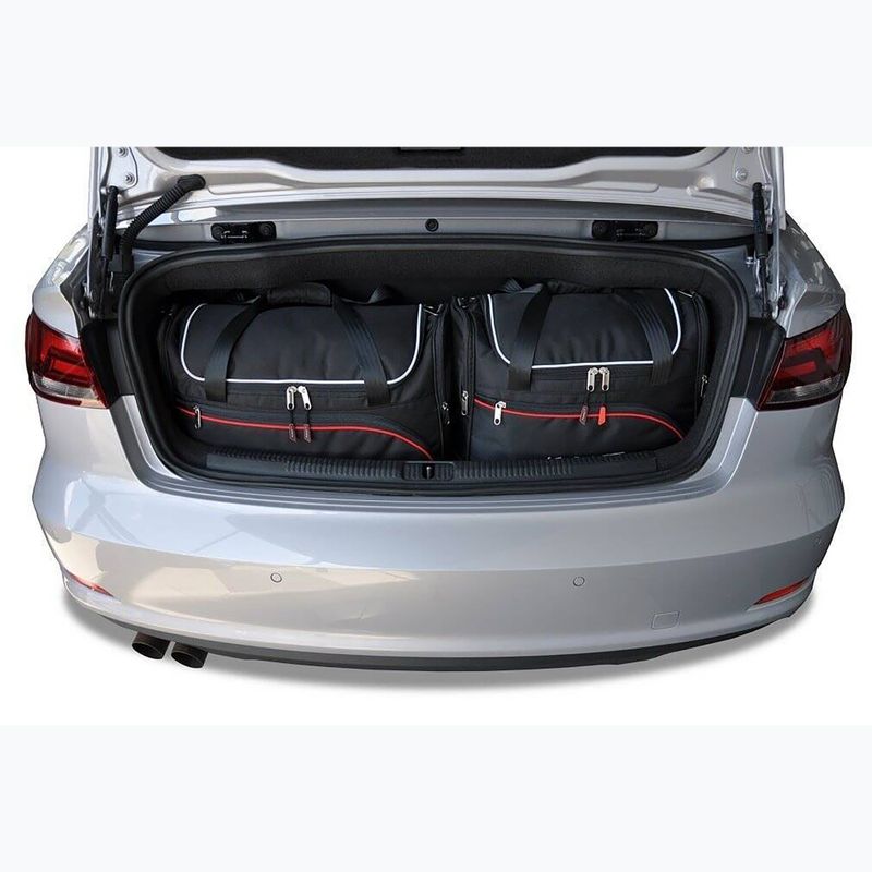 KJUST Audi A3 Cabrio 2014-2016 luggage compartment bag set 4 pcs black 14
