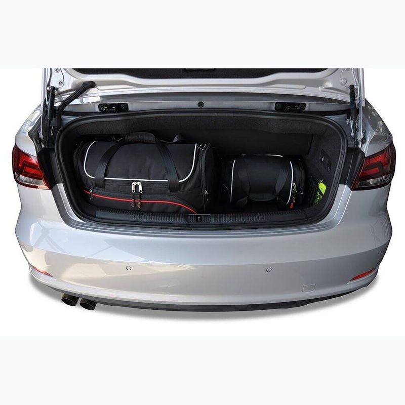 KJUST Audi A3 Cabrio 2014-2016 luggage compartment bag set 4 pcs black 15