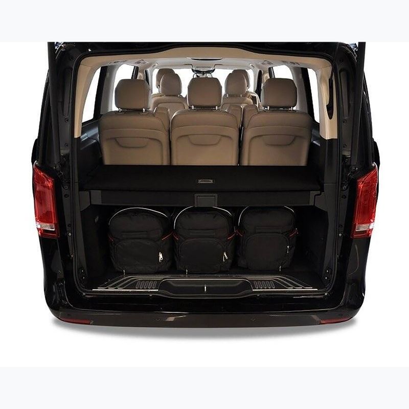 KJUST Mercedes-Benz V Long 2015+ 7 luggage compartment bag set black. 15