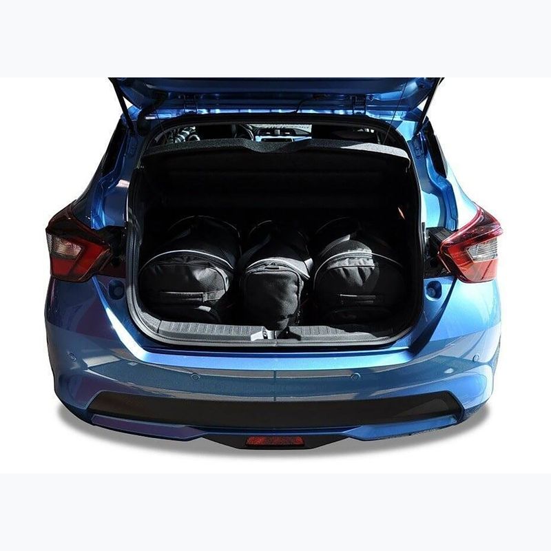 KJUST Nissan Micra 2017+ luggage compartment bag set 3 pcs black. 12