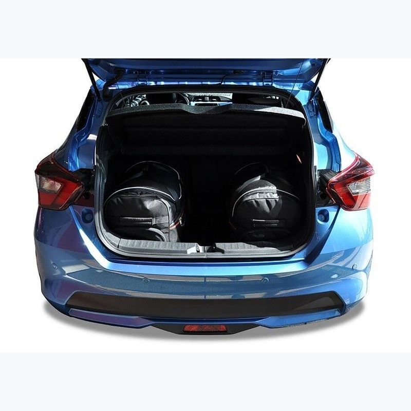 KJUST Nissan Micra 2017+ luggage compartment bag set 3 pcs black. 13