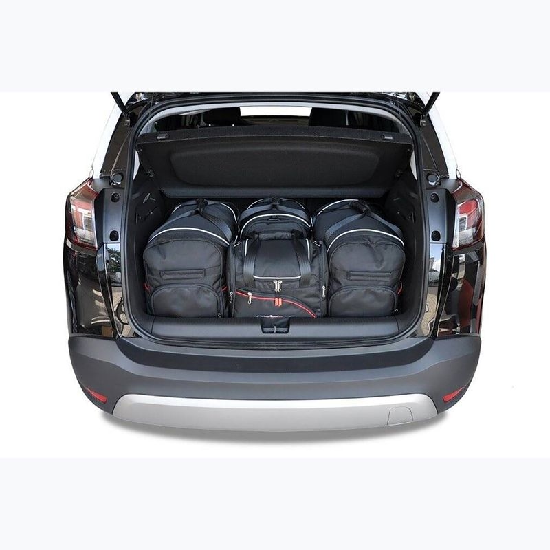 Trunk bag set KJUST Opel Crossland X 2017+ 4 pcs. black 12