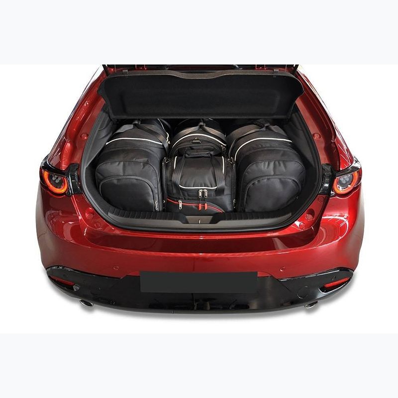 KJUST Mazda 3 Hatchback 2018+ 4 luggage bag set black. 13