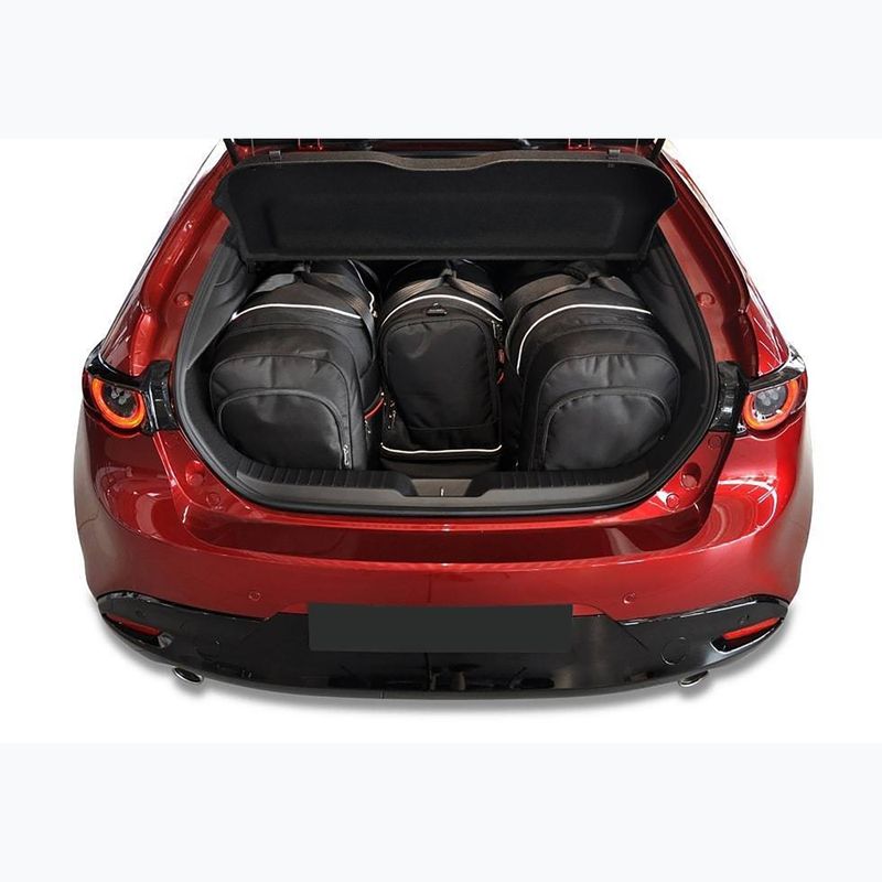 KJUST Mazda 3 Hatchback 2018+ 4 luggage bag set black. 14