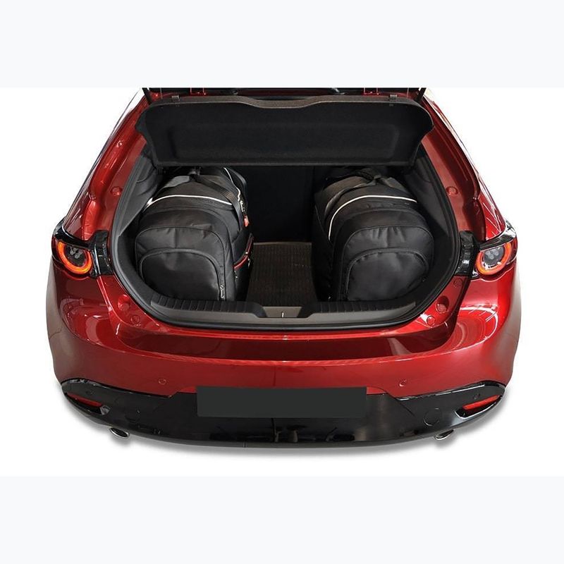 KJUST Mazda 3 Hatchback 2018+ 4 luggage bag set black. 15