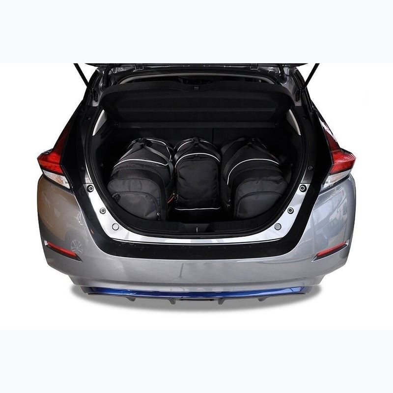 KJUST Nissan Leaf Electric 2017+ 4 luggage bag set black. 12