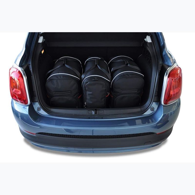 Trunk bag set KJUST Fiat 500X 2014+ 3 pcs black 14