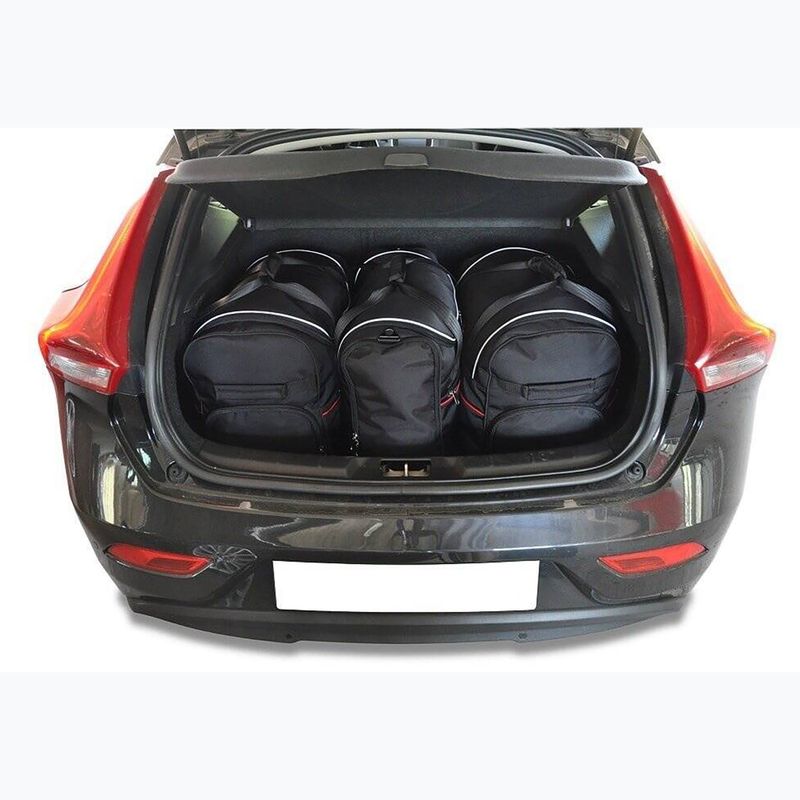 Trunk bag set KJUST Volvo V40 Hatchback 2012-2019 3 pcs. black 11