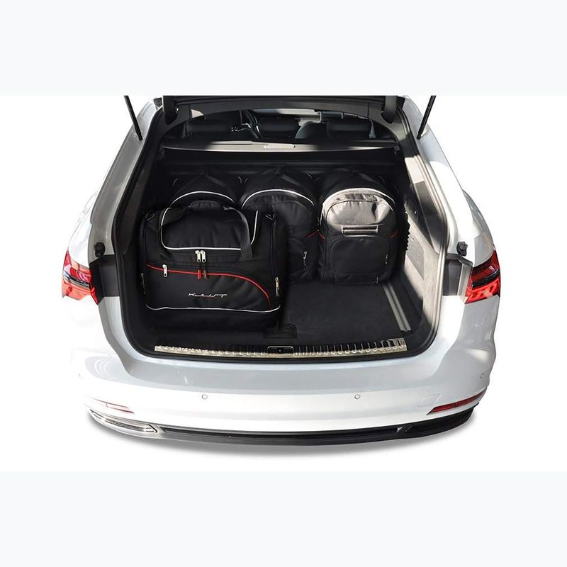 KJUST Audi A6 Avant boot bag set 2018+ 5 pcs black 17