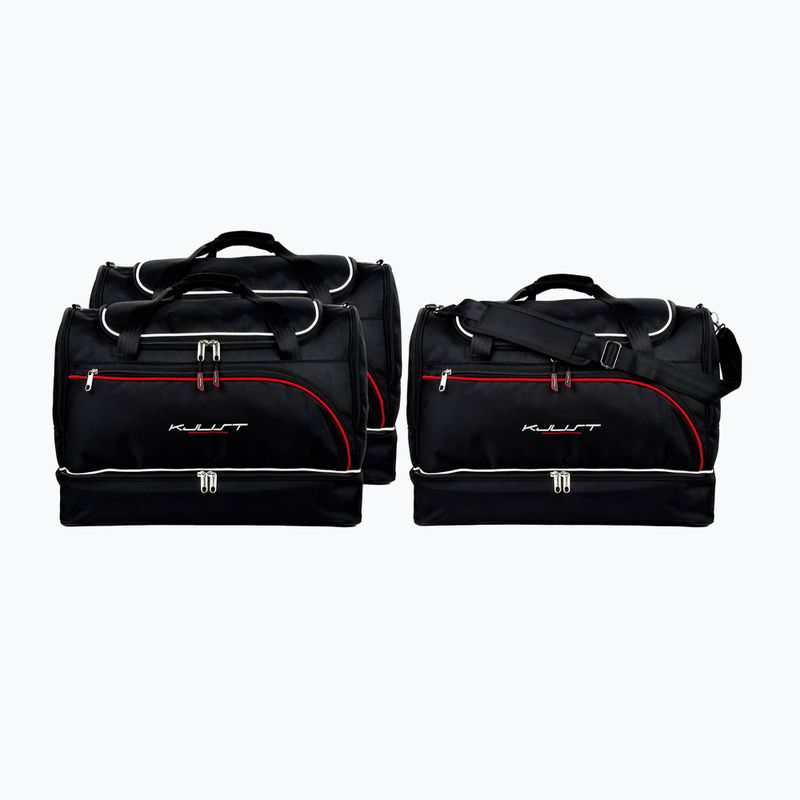 KJUST Audi A1 boot bag set 2018+ 3 pcs black