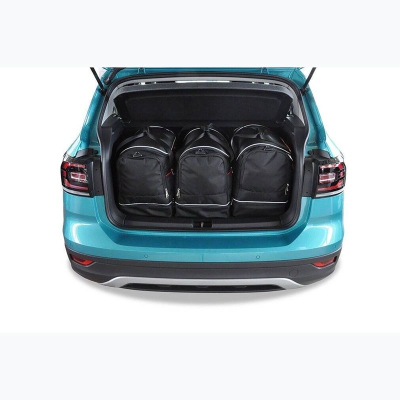 KJUST Volkswagen T-Cross 2018+ luggage compartment bag set 3 pcs black. 14