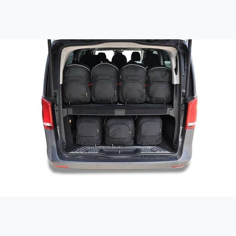 KJUST Mercedes-Benz V Extra Long 2014+ 7 luggage compartment bag set black. 8