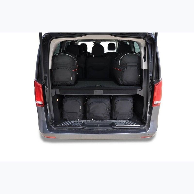 KJUST Mercedes-Benz V Extra Long 2014+ 7 luggage compartment bag set black. 9