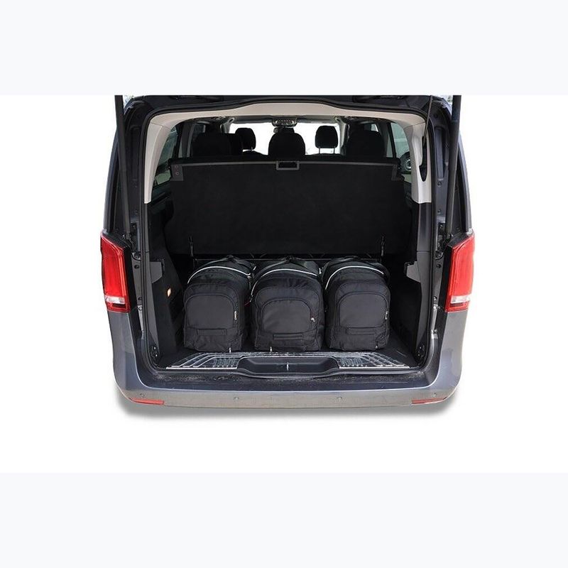 KJUST Mercedes-Benz V Extra Long 2014+ 7 luggage compartment bag set black. 10